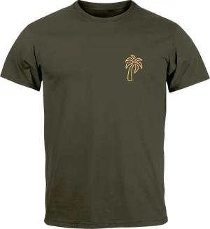 Neverless Print-Shirt Herren T-Shirt Palme Logo