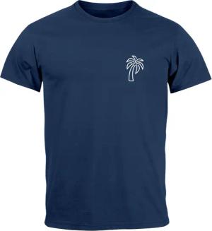 Neverless Print-Shirt Herren T-Shirt Palme Logo