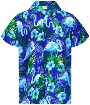 King Kameha Hawaiihemd Flamingo Flowers Funky
