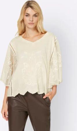 heine Klassische Bluse Stickereibluse