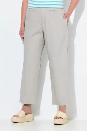 Ulla Popken Chinohose 7/8-Chinohose Ruby Elastikbund