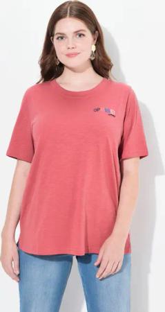 Ulla Popken T-Shirt T-Shirt Optimist Rundhals