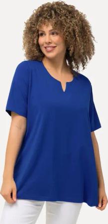 Ulla Popken T-Shirt T-Shirt A-Linie Tunika-Ausschnitt