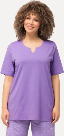 Ulla Popken T-Shirt T-Shirt A-Linie Tunika-Ausschnitt