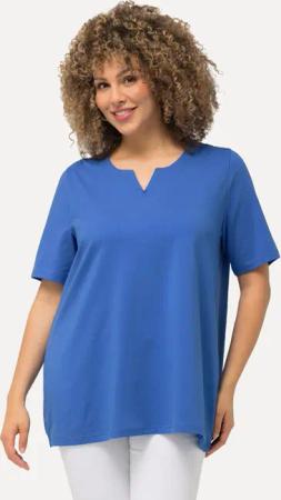 Ulla Popken T-Shirt T-Shirt A-Linie Tunika-Ausschnitt