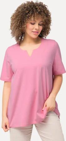 Ulla Popken T-Shirt T-Shirt A-Linie Tunika-Ausschnitt