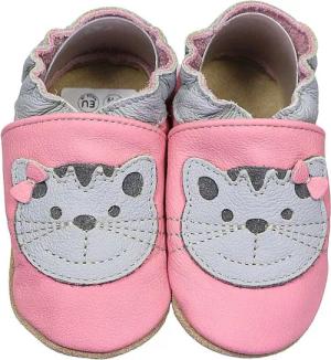 HOBEA-Germany Krabbelschuhe Katze rosa 16/17 (0