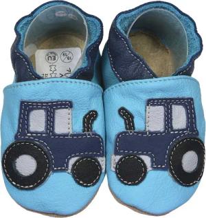 HOBEA-Germany Krabbelschuhe Traktor blau 16/17 (0