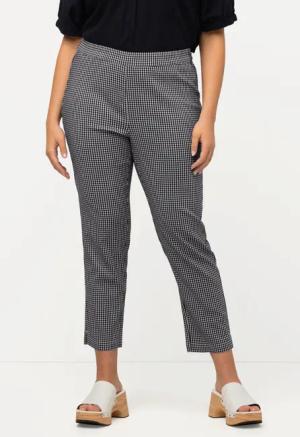 Ulla Popken Stoffhose 7/8-Bengalinhose Sienna Vichykaro