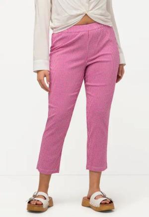 Ulla Popken Stoffhose 7/8-Bengalinhose Sienna Vichykaro