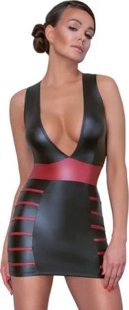 Cottelli Collection Minikleid Wetlook Kleid mit