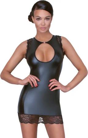 Cottelli Collection Minikleid Wetlook Kleid mit