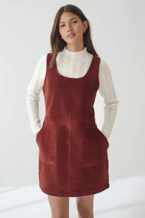 Next Strickkleid Kurzes Latzkleid aus Cord