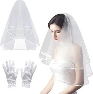 Coonoor Schleier Brauthaarschmuck Hochzeit Spitze Brautschleier