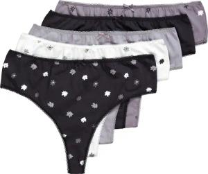 Ulla Popken Slip Strings 5er-Pack Millefleur/einfarbig