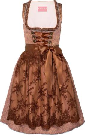 Krüger Madl Dirndl Midi Jacquard-Dirndl