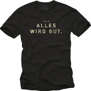MAKAYA Print-Shirt Sprüche Herren > Bin