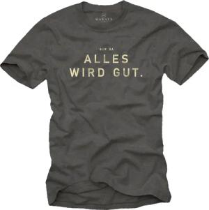 MAKAYA Print-Shirt Sprüche Herren > Bin