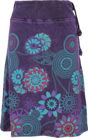 Guru-Shop Minirock Knielanger Rock Boho chic,