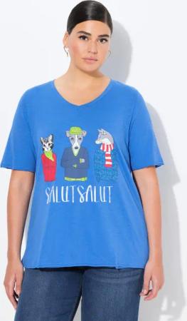 Ulla Popken T-Shirt T-Shirt Tiere A-Linie