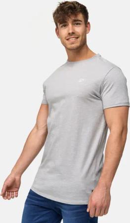 Indicode T-Shirt Kloge mit dezentem Label-Detail