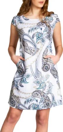 Caspar Sommerkleid SKL022 Damen Sommer Leinenkleid