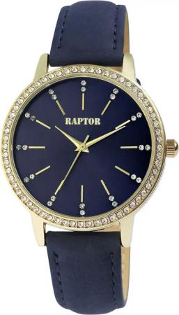 Raptor Quarzuhr Brilliance mit Echtlederband, 3