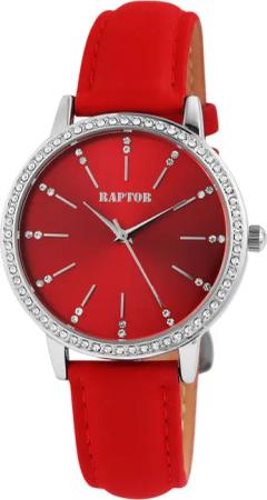 Raptor Quarzuhr Brilliance mit Echtlederband, 3