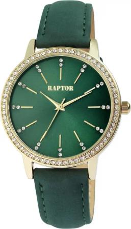 Raptor Quarzuhr Brilliance mit Echtlederband, 3