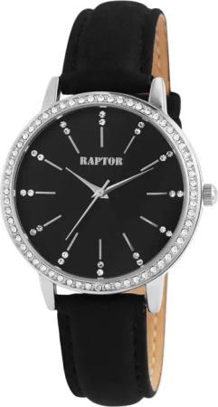 Raptor Quarzuhr Brilliance mit Echtlederband, 3