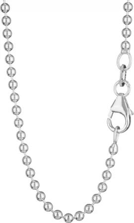 NKlaus Silberkette 925 Sterlingsilber Kugel Kette