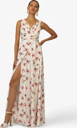 Kraimod Abendkleid mit Raffung und Blumenprint