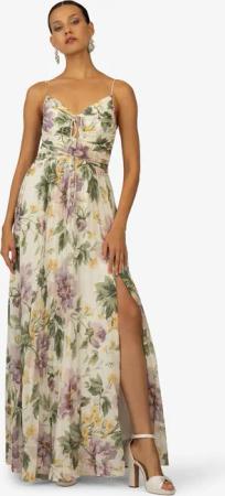 Kraimod Abendkleid mit Plissee und Spaghettiträgern