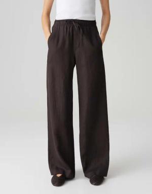 OPUS Leinenhose MILENI LINEN mit vorverlegter