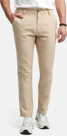 Indicode Leinenhose INGuy moderne Stretchhose mit