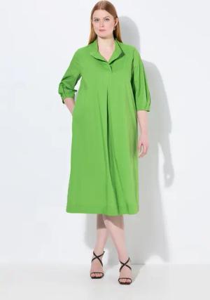 Ulla Popken Midikleid Midikleid Papertouch A-Linie