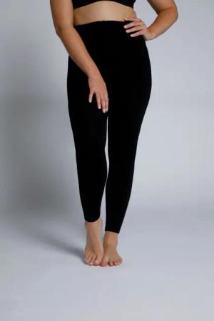 Ulla Popken Feinstrumpfhose Thermo-Strumpfleggings Elastikbund
