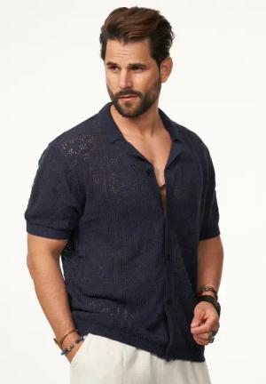 SOULSTAR Poloshirt im Cardigan Vintage Summer-Look