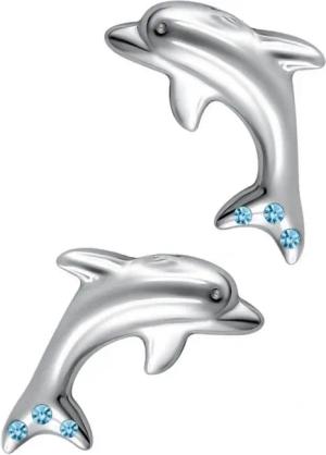 Goldene Hufeisen Paar Ohrstecker Delfin Ohrstecker