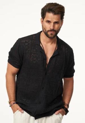 SOULSTAR Poloshirt im Cardigan Vintage Summer-Look