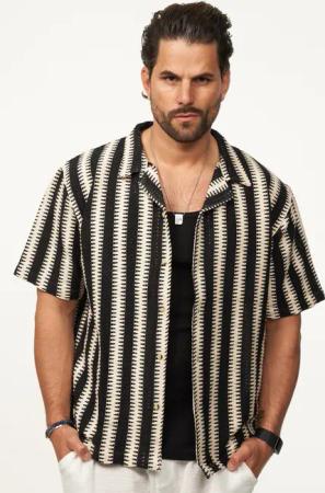 SOULSTAR Kurzarmhemd im Vintage Summer-Look Herren