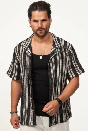SOULSTAR Kurzarmhemd im Vintage Summer-Look Herren