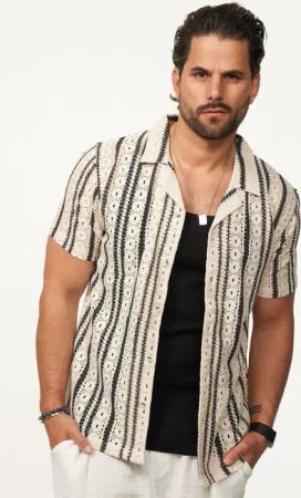 SOULSTAR Kurzarmhemd im Vintage Summer-Look Herren