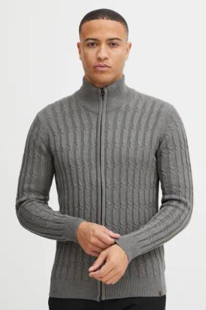 Indicode Strickjacke IDPaulomo Grobstrick Zip-Jacke