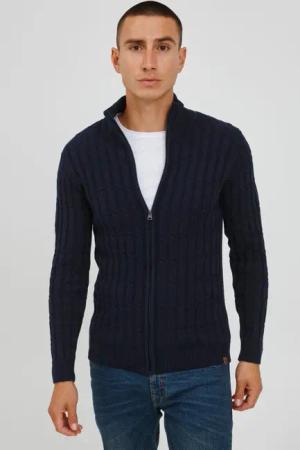 Indicode Strickjacke IDPaulomo Grobstrick Zip-Jacke