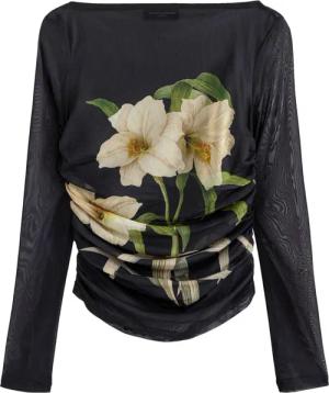 Next Langarmshirt Kew Collection Gerafftes Langarmoberteil
