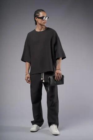 Denim Distriqt Freizeitanzug Feiner Leinen Oversized