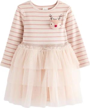 Next Tüllkleid Langärmeliges Kleid mit glitzerndem