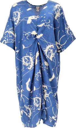 Guru-Shop Midikleid Lockeres Oversize Kaftankleid, Plus