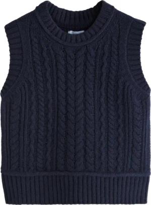Next Stricktop Premium-Pullunder mit Zopfmuster aus